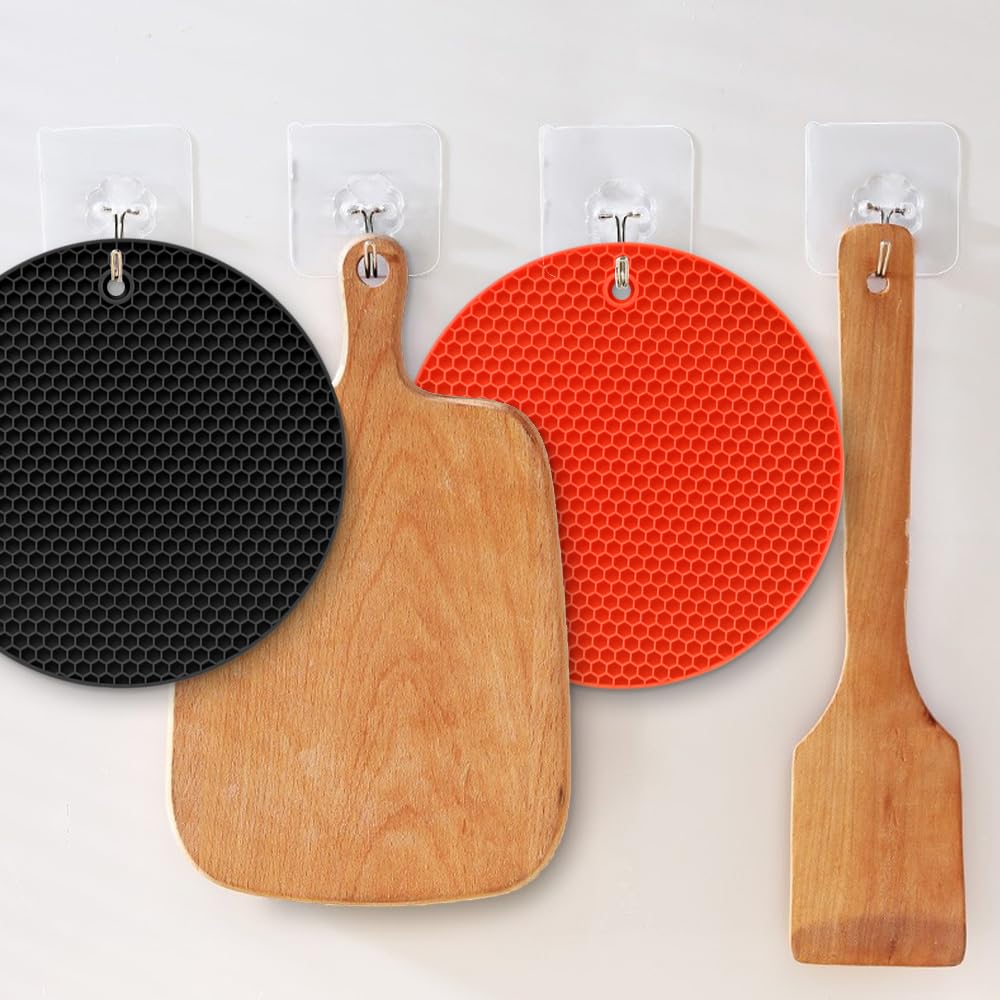 HomEdge dishwasher-safe trivet round 7in for easy cleaning