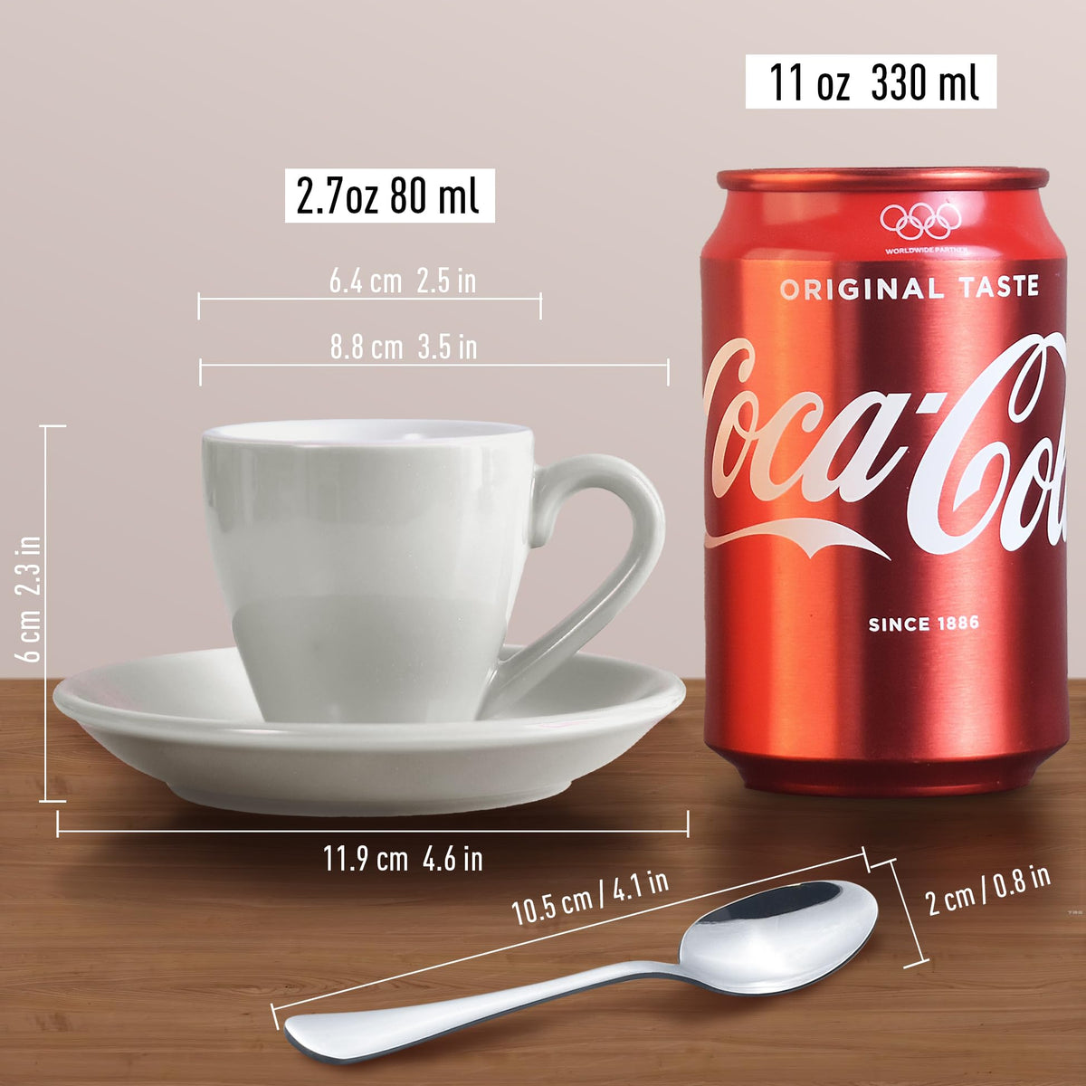 HomEdge four-cup set fits daily rituals or entertaining