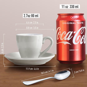 HomEdge four-cup set fits daily rituals or entertaining