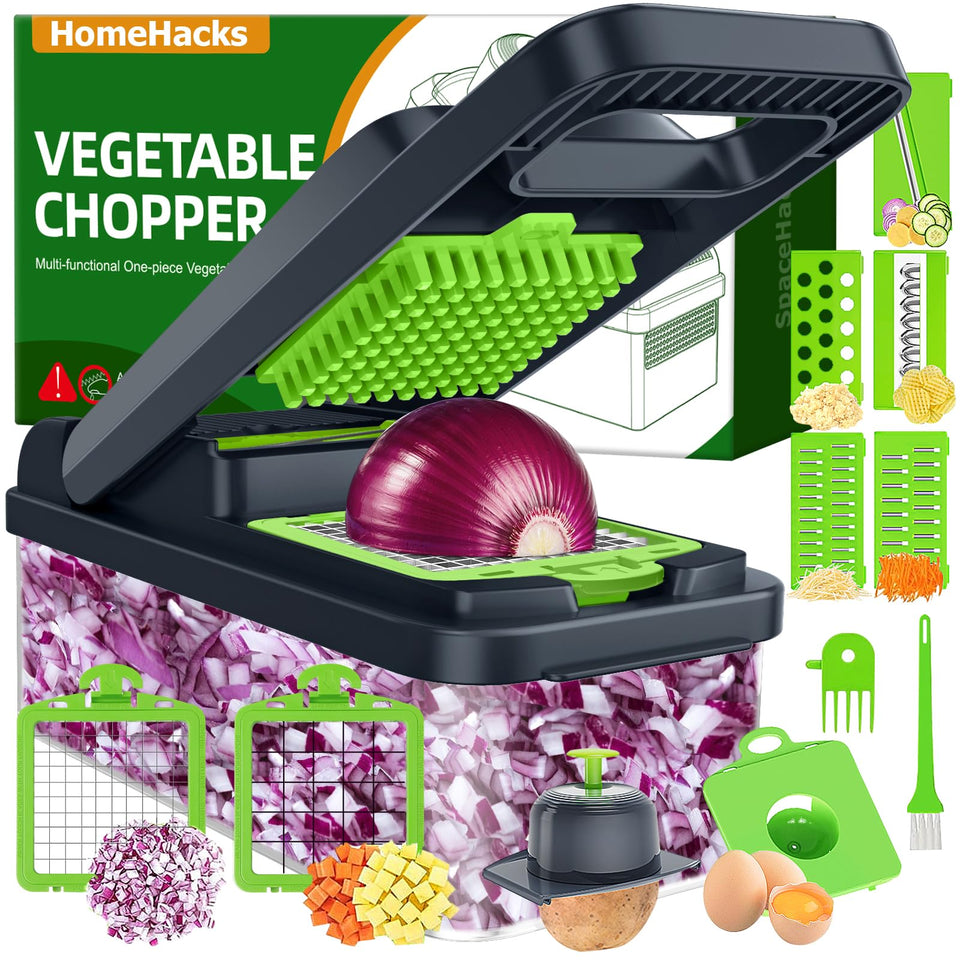 HomeHacks Vegetable Chopper blade set for versatile slicing and dicing.