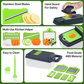 HomeHacks hand guard protects fingers while chopping quickly.