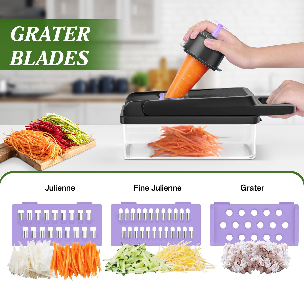HomeHacks chopper lid with handle for easy leverage during chopping.