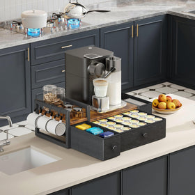 Homeiju 12x12 inch countertop design fits beside your coffee maker