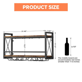 Homeiju wall-mounted storage setup ideal for dining rooms.