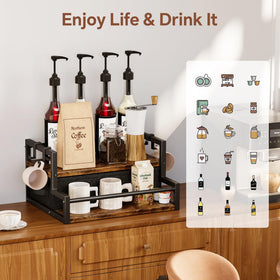 Homeiju wine bottle holder doubles as versatile bar storage.