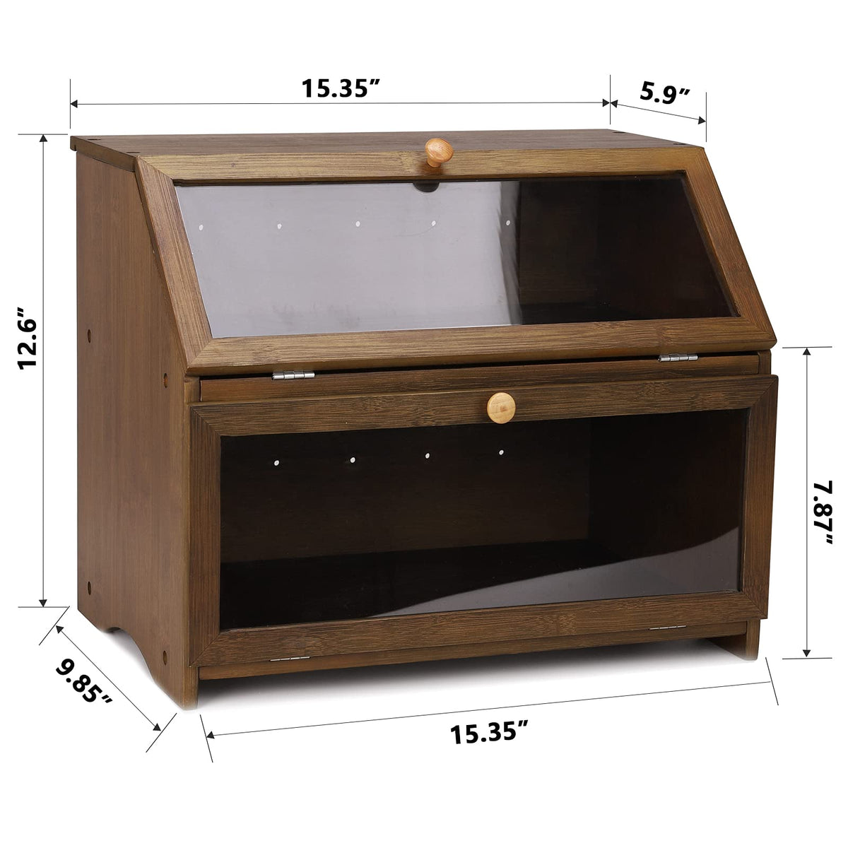 HOMEKOKO bread box assembly with screwdriver included