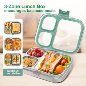HOMEKOL leak-proof lid with silicone seal prevents spills during transit.