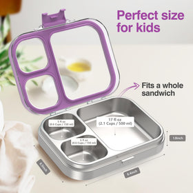 HOMEKOL leak-proof lid with silicone seal keeps foods separate during travel