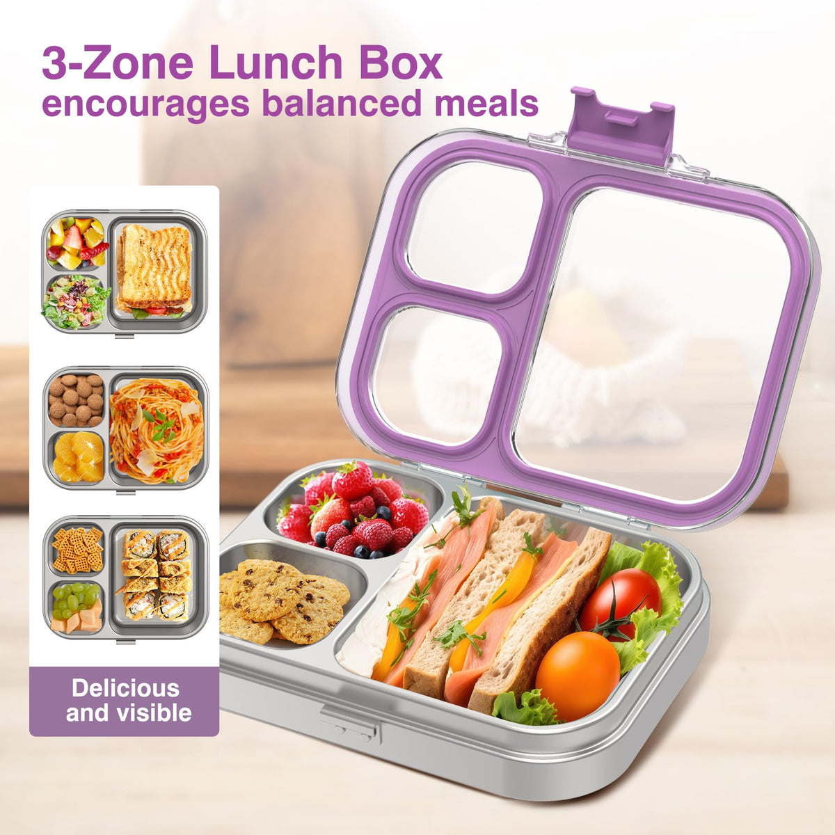 HOMEKOL stainless steel tray is durable and dishwasher safe for easy cleaning