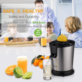 Quiet motor on Homeleader juicer enables peaceful morning juice routines.