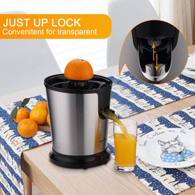 Anti-drip spout of Homeleader juicer keeps counters tidy while pouring.