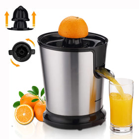 Homeleader electric citrus juicer with stainless steel body for durable performance and easy cleaning.