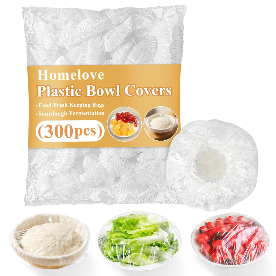 Homelove elastic bowl covers stretch to fit many bowls for reusable kitchen protection.