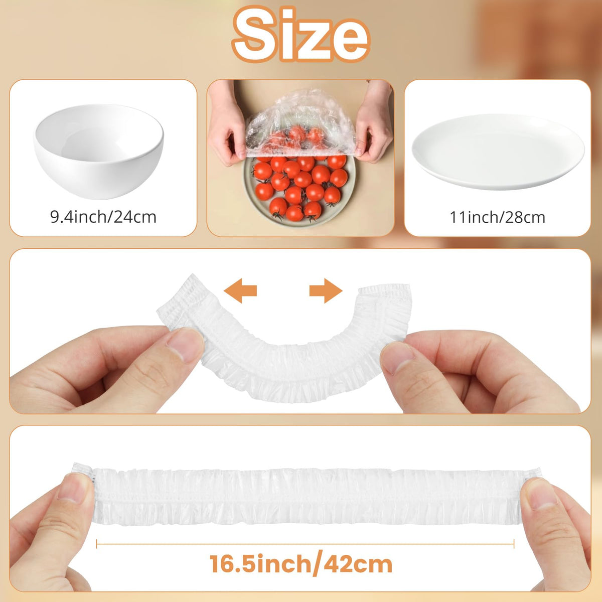Homelove versatile kitchen covers protect bowls, plates, and containers.