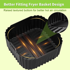 HOMELYLIFE CHEFMAN-8QT compatible liners fit the 8qt basket easily