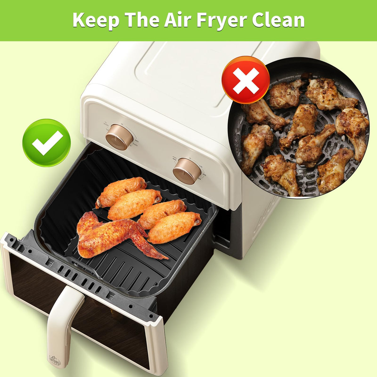 HOMELYLIFE Dishwasher-safe reusable liners for quick cleanup