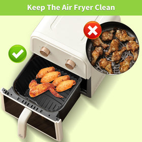 HOMELYLIFE Dishwasher-safe reusable liners for quick cleanup