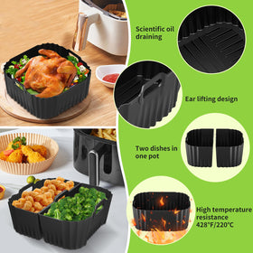 HOMELYLIFE Versatile silicone liners usable in ovens, microwaves, and steamers