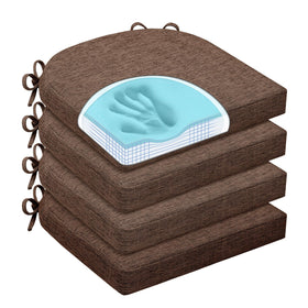 HOMELYSIAN chair cushions with memory foam top layer provide comfortable dining seating