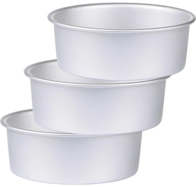HomeMall 9-inch round cake pan set for layering cakes and easier baking.