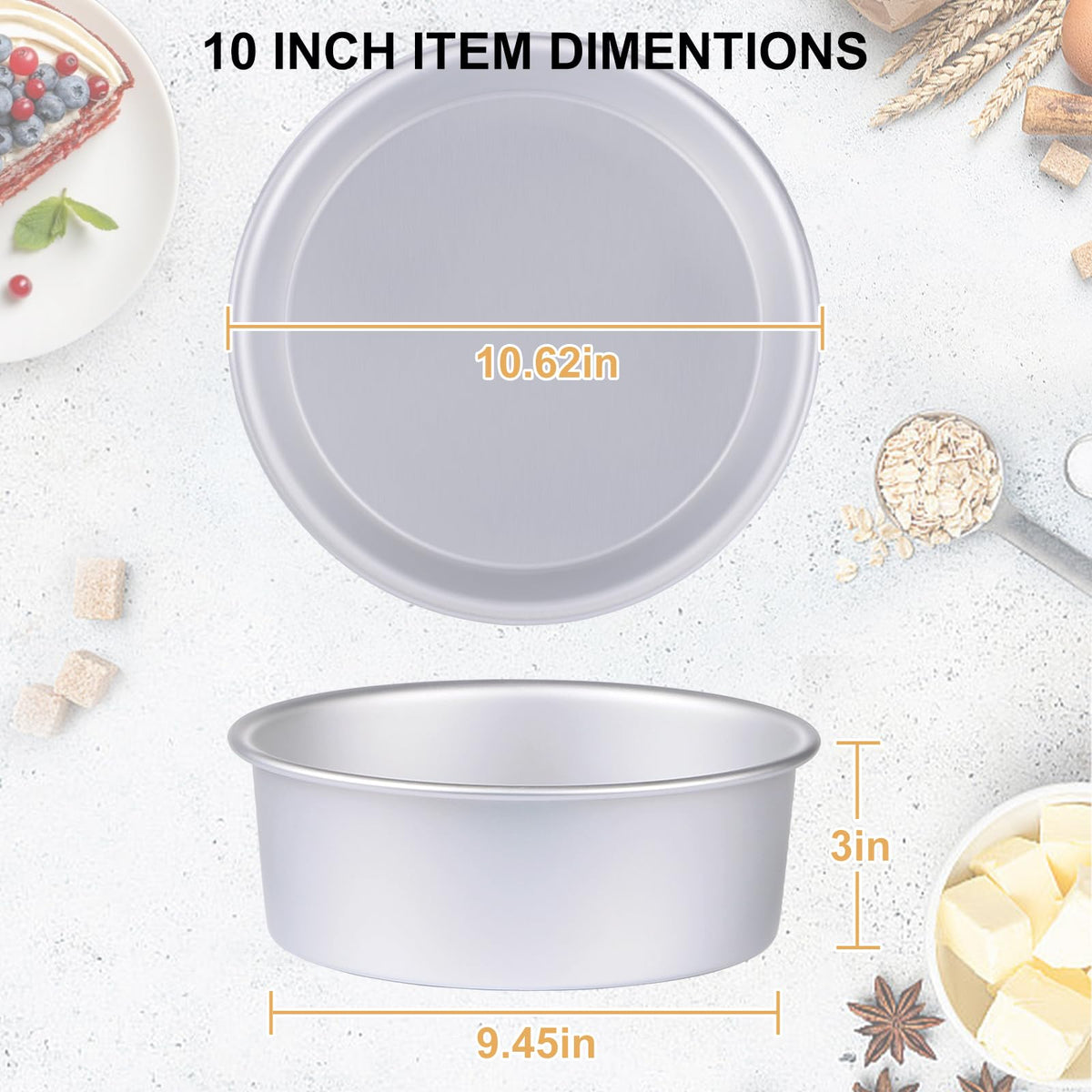 HomeMall heavy-duty aluminum construction, durable and warp-resistant for reliable oven performance.
