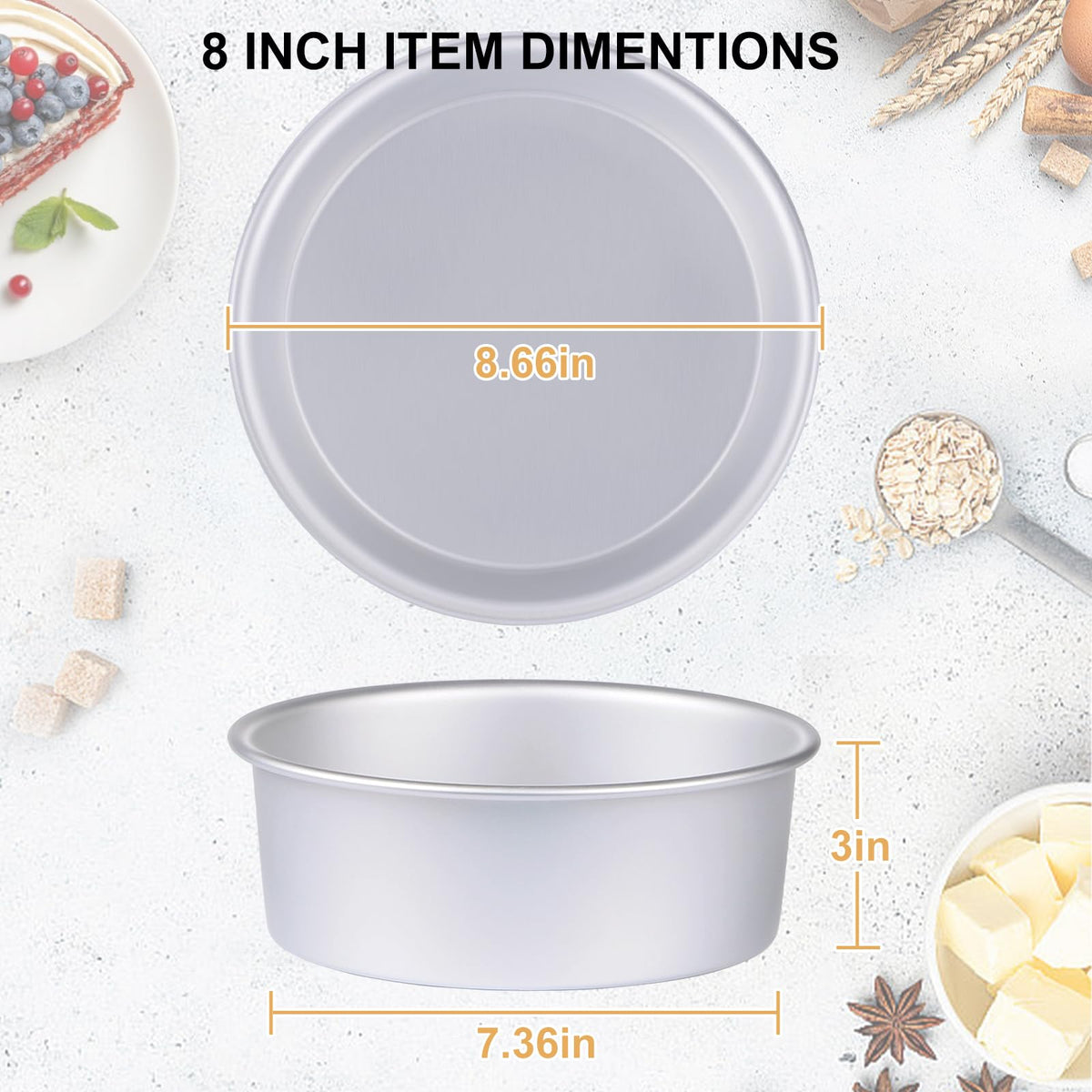HomeMall easy cleanup with non-stick surface, dishwasher-safe convenience after baking.