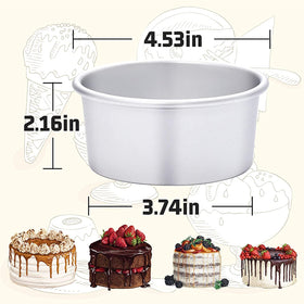HomeMall eight-piece non-stick mini pans for quick layer cakes.