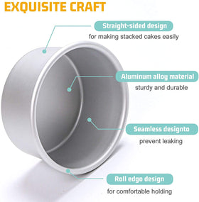 HomeMall straight-sided design pan for neat stacked layers.