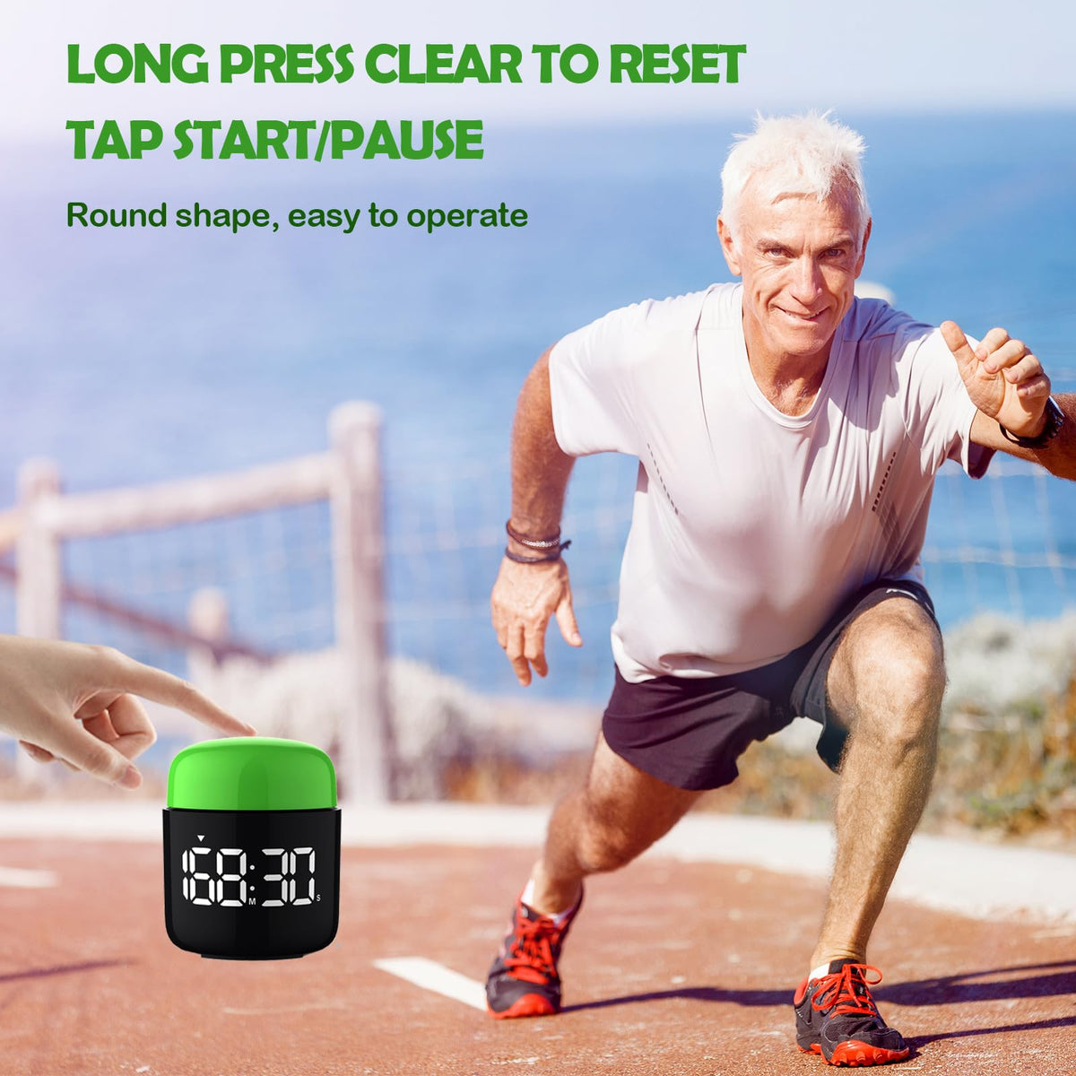 Homemelinda Table Twist Timer supports countup and countdown for versatile timing tasks.