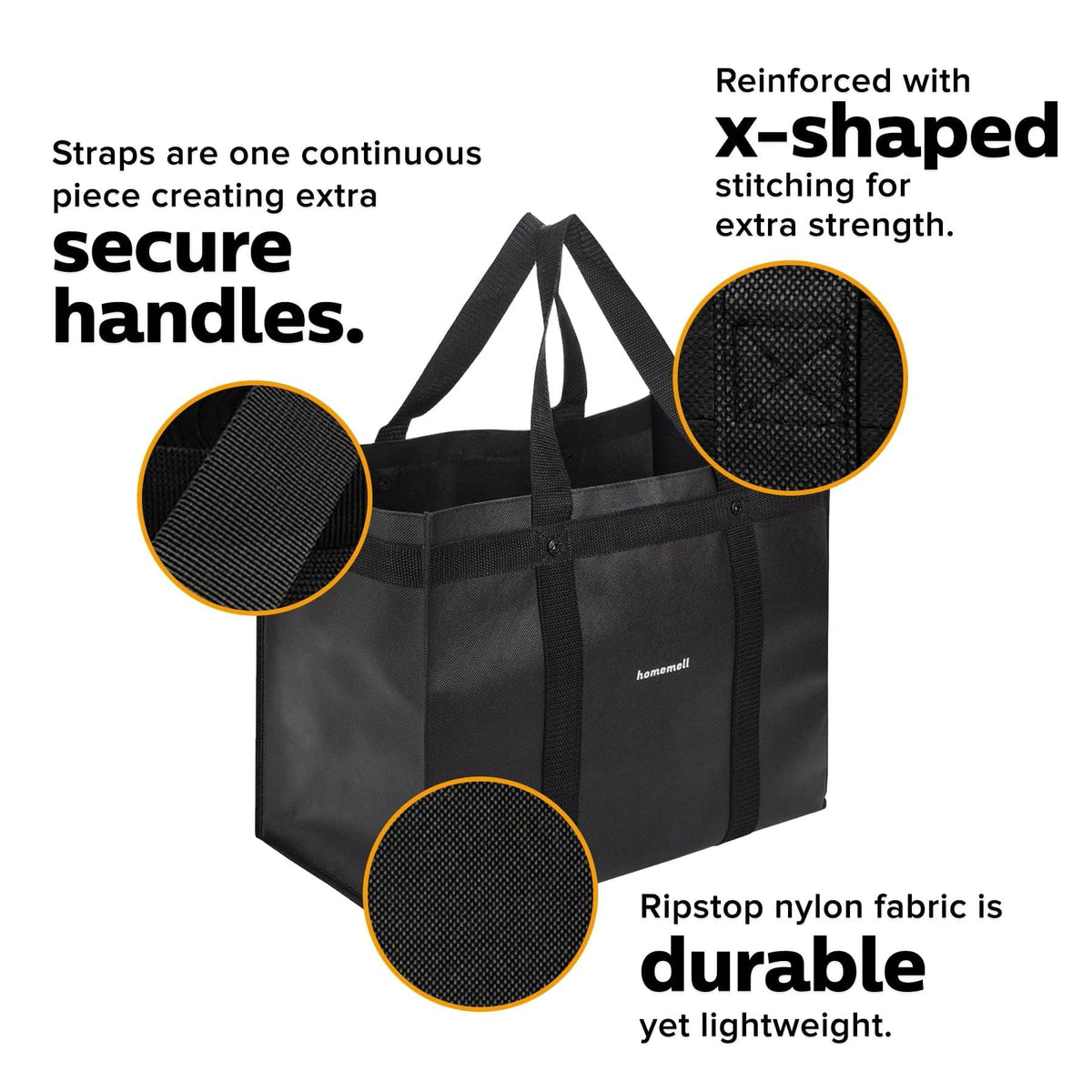 Homemell flat fold design for neat storage in car