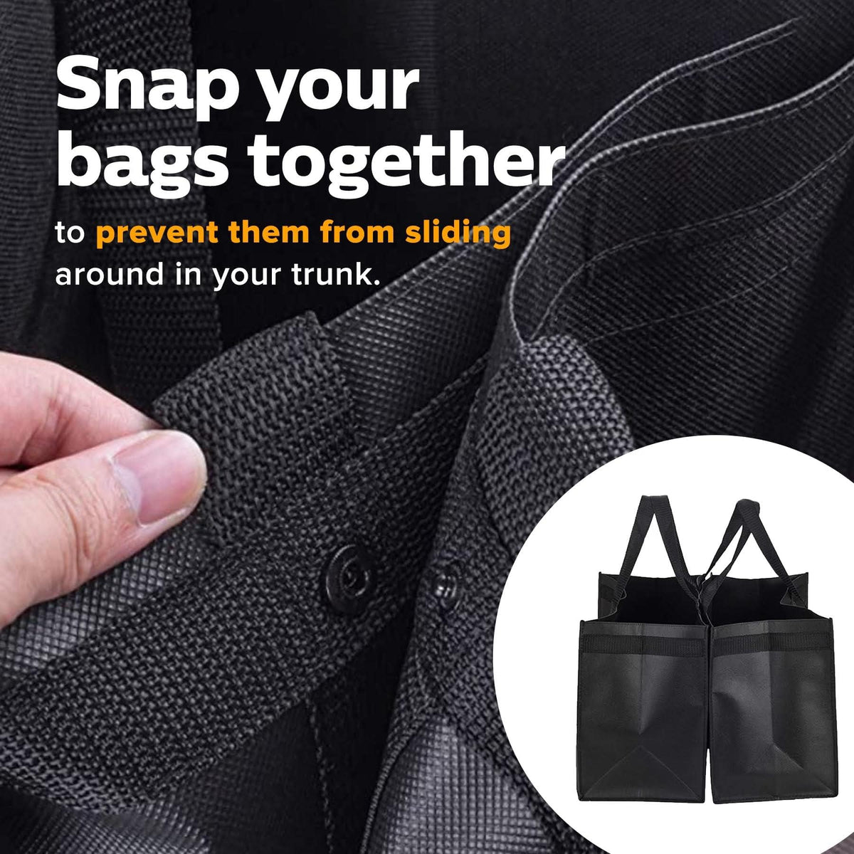 Homemell multi use car organizer for groceries and gear