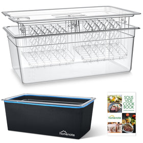 HOMENOTE 26 Qt container with lid for precise sous vide water baths