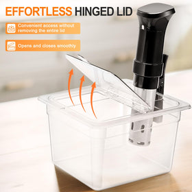 HOMEMOTE collapsible hinged lid in use for easy refills