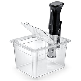 HOMEMOTE 12-quart sous vide container showing spacious batch-cooking capacity
