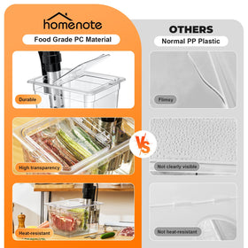 HOMENOTE complete kit includes recipes for guided sous vide sessions
