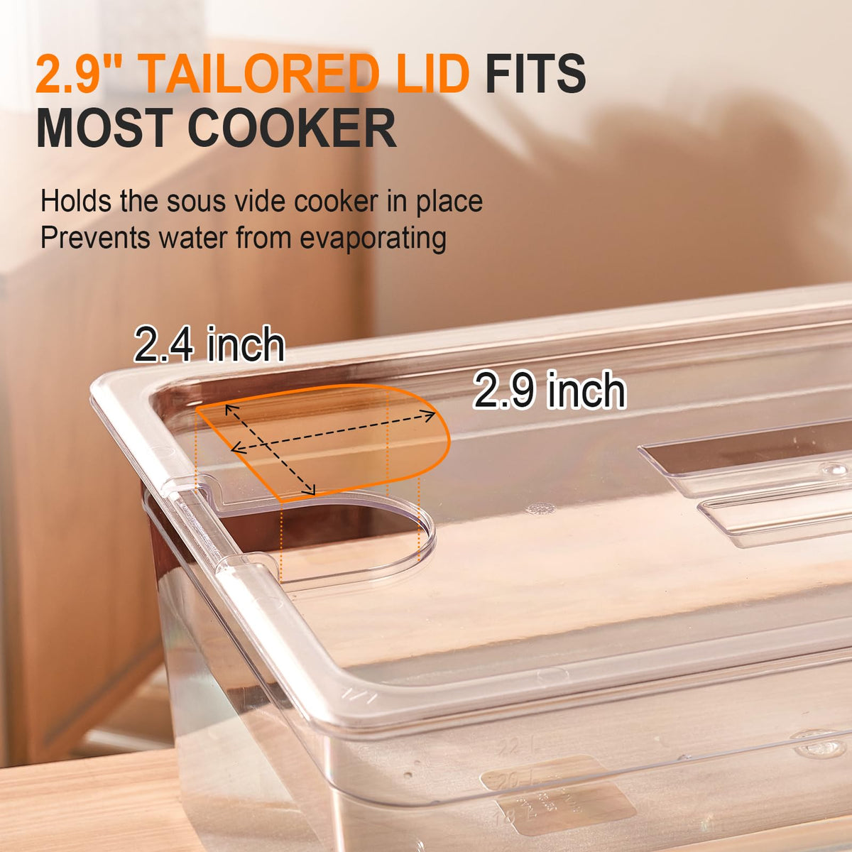 HOMENOTE sous vide rack dividers for flexible bag arrangement