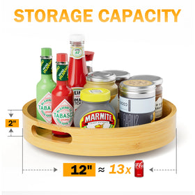 Homerays Lazy Susan easy to clean with a damp cloth.