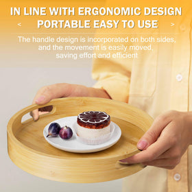 Homerays Bamboo Lazy Susan open design for visible, easy-to-grip storage.
