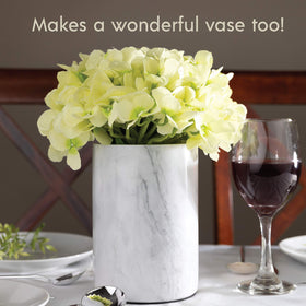 Homeries marble wine chiller bucket gift-ready presentation.