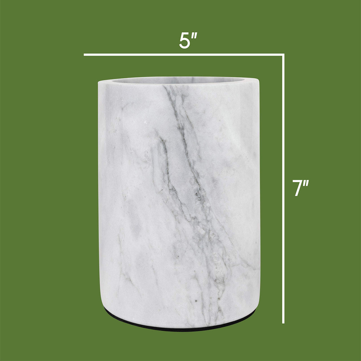 Homeries marble wine chiller bucket open top ready to chill.