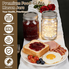 Homerove airtight two-piece lids help seal flavors.