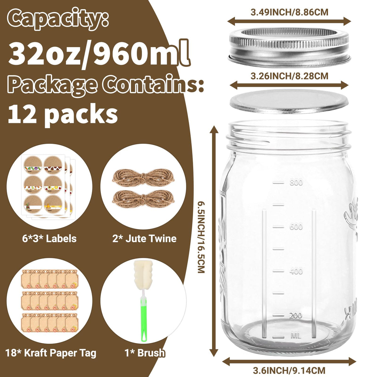 Homerove jars offer crystal-clear visibility for pantry organization.