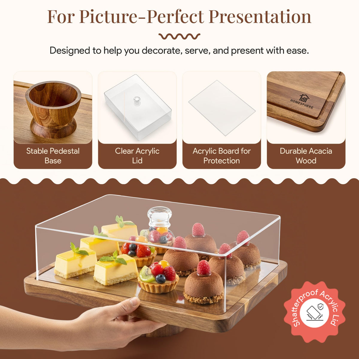 HOMESPHERE flipped-over charcuterie board for entertaining meals