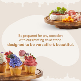 HOMESPHERE round cake holder with lid creates a chic centerpiece for any event.