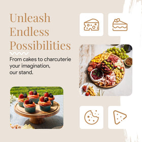 Homesphere twelve-inch round cake stand dome highlights showpiece desserts.
