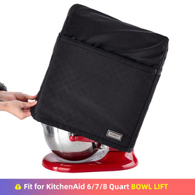 HOMEST dust cover front pocket storage keeps manuals and spatulas handy.