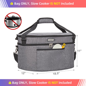 HOMEST front-pocket design keeps utensils and recipes within reach.