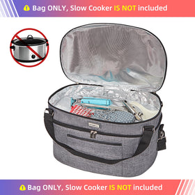 HOMEST slow cooker bag padded-strap offers comfortable carry to gatherings.