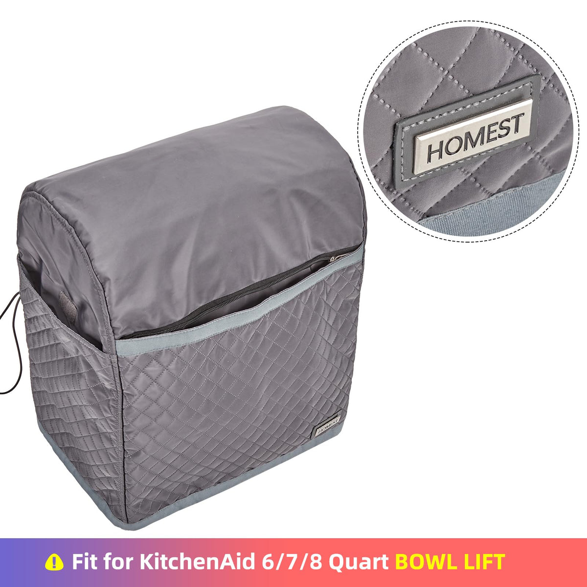 HOMEST outside pocket stores manuals spatulas and recipes neatly