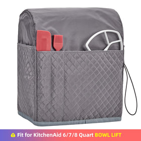 HOMEST cover sized 14x10x16.5 inches fits KitchenAid 6/7/8 quart bowl lift models